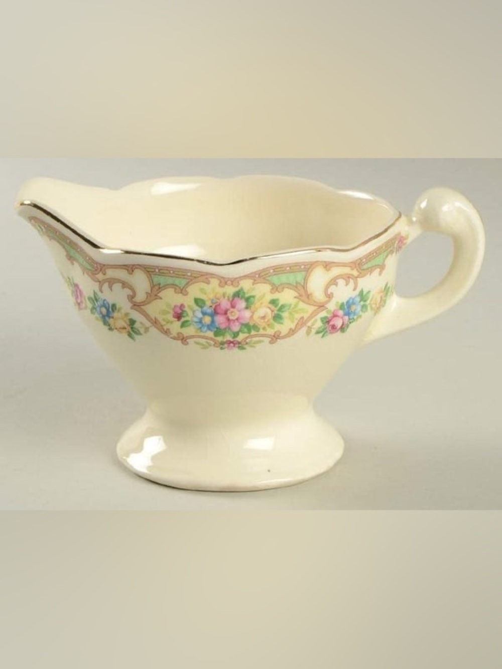 Vintage 1930’s Mildred by Mount Clemens Floral Creamer